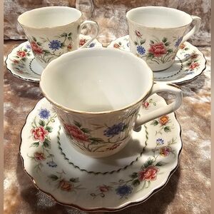 ANDREA By Sadek SPRING NIGHT Cup & Saucer Set Vintage 3 available